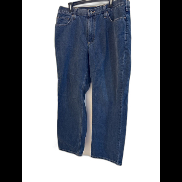 Carhartt Holter Relaxed Fit Denim Jeans Mens Size 36x30 Blue Tall Baggy Wide-Leg - Picture 1 of 8
